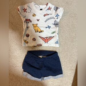 Kids Animal Print Matching Set